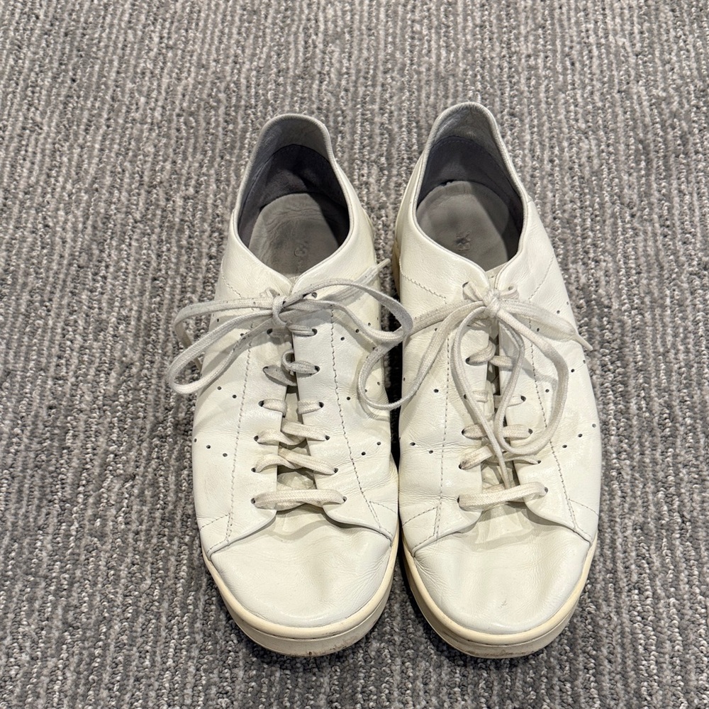 Y3 Adidas Stan Smith Men's White Leather Casual Lace-Up Sneakers
